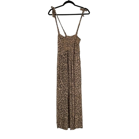 Faithfull The Brand Women's Mila Animal Print Tie Straps Elsa Jumpsuit Size XS - Picture 5 of 15